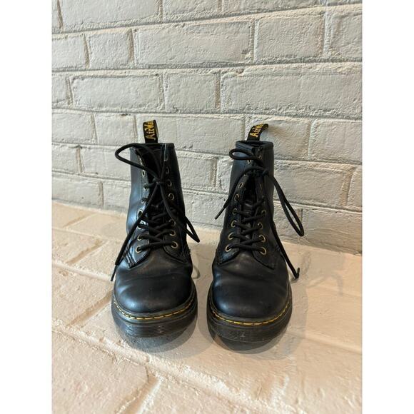 Dr. Martens Zavala Combat Boot Leather Black - Picture 7 of 8